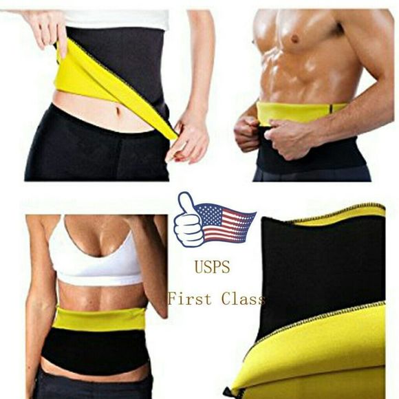 HOT SPORT NEOPRENE SPORT WAIST TRAINER TRIMMER bun - Picture 3 of 6